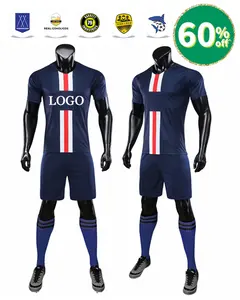 Lage Moq Custom Gesublimeerd Mannen Voetbal Jersey Set Voetbal + Dragen Voetbal Shirt Jersey Voetbal Uniform Team Jersey Voor Groothandel