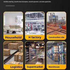 <span class=keywords><strong>Rueda</strong></span> Giratoria Fija de PU de 4 Pulgadas de Alta Resistencia para Carro de Transporte Industrial - Product Image 5