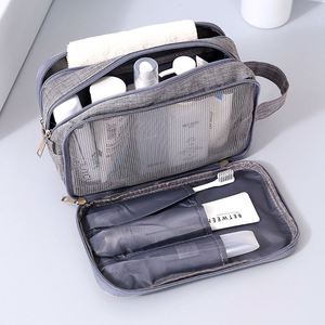 Sac de maquillage grande capacité à séparation sèche et humide, certifié BSCI, sac de rangement portable pour cosmétiques, nouveauté 2023, étanche pour le voyage - Product Image 3