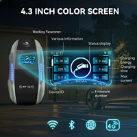 Station de recharge pour véhicules électriques 22 kW Type 2 avec contrôle par application RFID, certifiée CE TUV pour tous les véhicules électriques