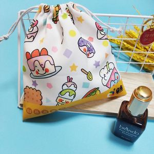 Pochette en coton à cordon de serrage, écologique, recyclable, avec logo personnalisé, sérigraphie, pour le rangement des bijoux - Product Image 4