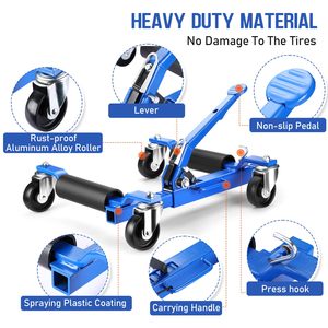 Elevador de patines de gato de Neumático Hidráulico de posicionamiento de vehículos pesados de fábrica con Pedal de trinquete 1250lbs - Product Image 2