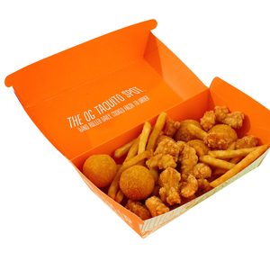 Empaquetado de comida rápida desechable ecológica para <span class=keywords><strong>hamburguesas</strong></span> y perritos calientes Caja deslizante para <span class=keywords><strong>hamburguesas</strong></span> y perritos calientes Carpetas ecológicas en relieve - Product Image 2