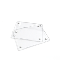 Plaque d'affichage en acrylique transparente de qualité supérieure découpée au laser sur mesure, étiquette de prix, cadre pour photo, autocollant magnétique