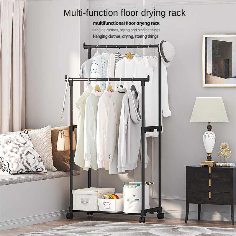 Modern Plastic Southeast Asia Style Floor Drying Rack Household Coat and Shoe Rack