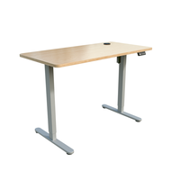 Bureau personnalisé 730-1180 mm, bureau ergonomique réglable en hauteur à moteur unique en acier, table électrique assis-debout