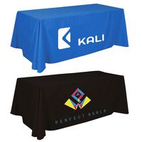 Impression personnalisée 4ft 5ft 6ft 8ft couverture de table extensible ajusté drapé logo nappes de salon professionnel jeter chemin nappes