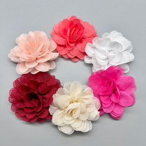 Chiffon Flowers 10.5cm Handmade For Hair Accessories <b>Shoes</b> Bags Clothing <b>Decor</b> Fall 2022 - Product Image 1