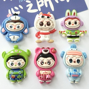 Anime Three Eyes Strawberry Bear Doll Resin Accessories Cream Gel DIY Hair Accessories Headline Phone Case Large DIY Christmas - Product Image 4