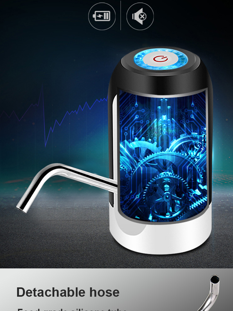 5V 4W Smart Water Bottle Pump Dispenser Rechargeable for outdoors