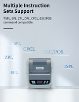 Xprinter-Mini Impresora Térmica de Bolsillo, Impresora de Etiquetas de Envío, WIFI + USB, Código de Barras, 1 Unidad, 2 Unidades