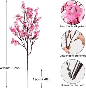 <b>Artificial</b> Flowers <b>Babys</b> <b>Breath</b> Gypsophila Real Touch Flowers for Home Wedding Centerpiece Arrangement Festival Party Decoration - Product Image 3
