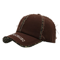 Casquette de baseball de luxe à imprimé léopard et patchwork, personnalisable, en PVC, 6 panneaux, bords bruts, ajustable, style américain tendance, chapeau de sport