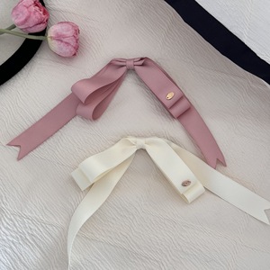 กิ๊บติดผมโบว์ริบบิ้นคู่สไตล์หวานกิ๊บติดผมโบว์หางยาวสำหรับสาวสวยเครื่องประดับ<span class=keywords><strong>ผม</strong></span>สวย - Product Image 1