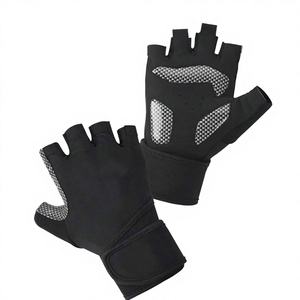 Gants demi-doigts en néoprène avec protection des articulations, antidérapants et résistants à l'usure, pour fitness en extérieur et salle de sport, avec silicone élégant pour hommes - Product Image 1