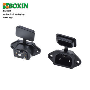 Prise murale étanche AC IEC 320-C14, connecteur d'alimentation à 3 broches, couvercle anti-poussière, 10A 250V, pour voiture industrielle, <span class=keywords><strong>moto</strong></span>, <span class=keywords><strong>remorque</strong></span> - Product Image 1