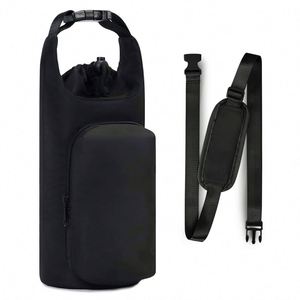 Custom Logo Printed Insulated <b>Water</b> <b>Bottle</b> Carrier Bag with Adjustable Shoulder <b>Strap</b> and Phone Pocket for Household Use - Product Image 4