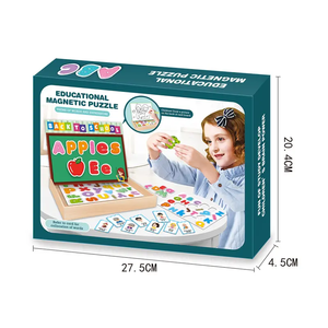 Juguetes Educativos para Niños con Temática de Palabras y Expresiones, Rompecabezas Magnéticos de Letras DIY - Product Image 6