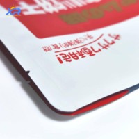 Sacs à fond plat personnalisés imprimés, résistants à l'humidité, en plastique, sachets autoportants carrés, scellés à chaud, en Mylar, pour l'emballage alimentaire