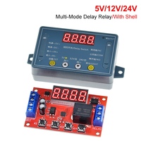 DC 5V 12V 24V 10A Module de relais à retardement réglable 32 Modes LED minuterie numérique déclencheur minuterie interrupteur de contrôle Cycle d'impulsion