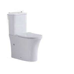 WC mural en céramique 6066 à chasse d'eau par siphon 6D, sortie arrière au sol - Product Image 3