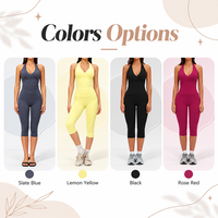 Ensemble de fitness GM Wholesale, 2 pièces, coupe décontractée, style décontracté, vêtements de sport d'extérieur, ensemble de yoga