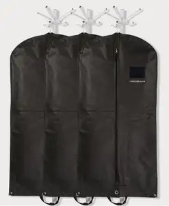 Custom Design High Quality Reusable Recycled Non Woven Suit Cover Dust Garment Bag With Your Own Logo