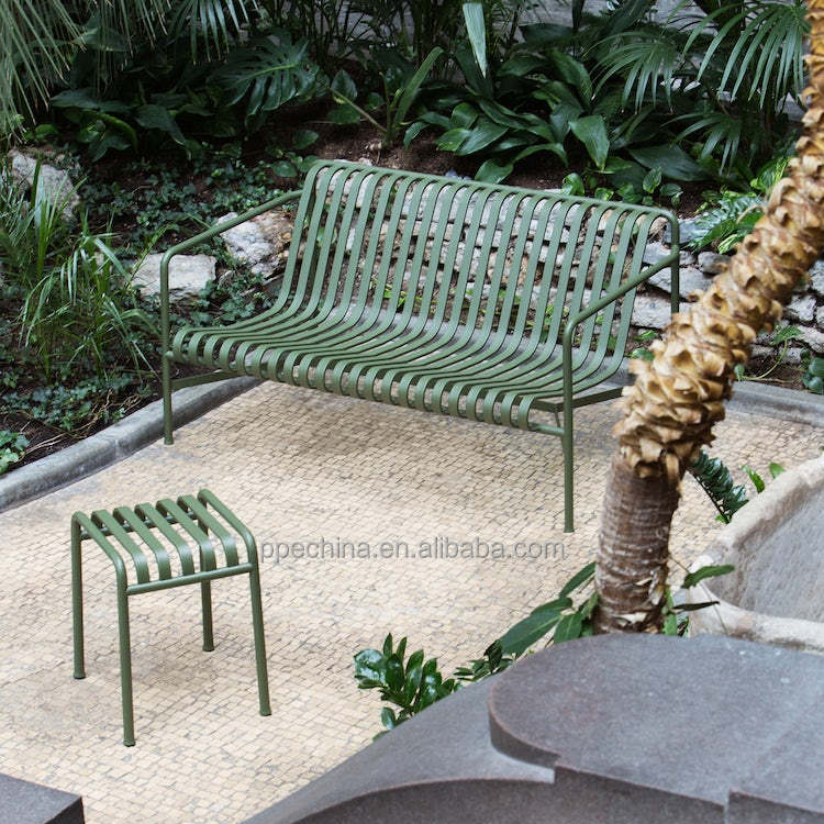 Modern Design Luxury Outdoor Furniture Metal Patio Garden Sofa Luxury Aluminum Steel Outdoor Sofa