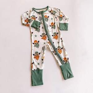 Pijama de bambú orgánico para dormir para bebé, peleles para bebé, pijama con cremallera bidireccional, traje de dormir para recién nacido, mono infantil, ropa para bebé - Product Image 2