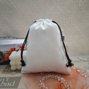 Bolsa Ecológica de Algodón con Cordón, Bolsa de Regalo con Logotipo Personalizado de Alta Calidad y Bajo Precio, Bolsa para Guardar Joyas y Collares - Product Image 2