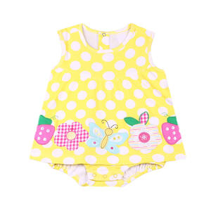 Ropa de Verano de Alta Calidad para Bebés Niñas Recién Nacidas, Romper sin Mangas al por Mayor - Product Image 1