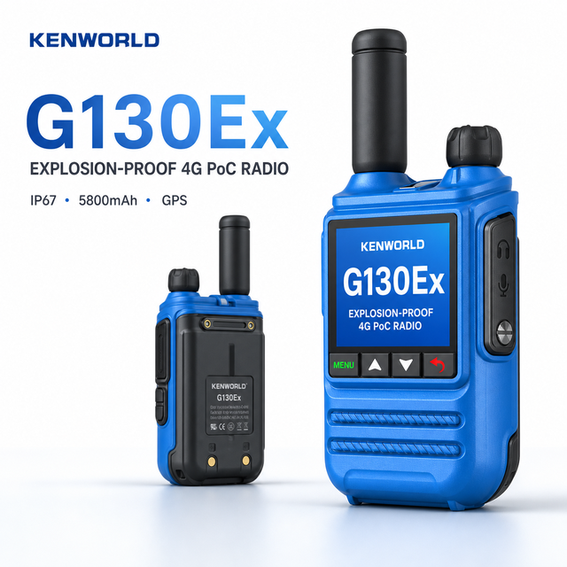 G130Ex Explosion Proof 4G LTE PoC Walkie Talkie Intrinsically Safe Long Range SIM Card Internet Two Way Radio Global PTT Radio