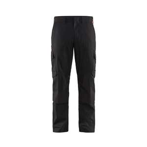 BLAKLADER - 144818329956D92 Pantalon industriel stretch avec poches genouillères Noir/Rouge-PANTALON DE TRAVAIL EAN 7330509760703 - Product Image 1
