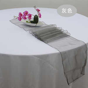 Chemins <span class=keywords><strong>de</strong></span> <span class=keywords><strong>table</strong></span> en <span class=keywords><strong>organza</strong></span> 12 "X 108" pour réception <span class=keywords><strong>de</strong></span> mariage ou décoration <span class=keywords><strong>de</strong></span> fête - Product Image 4