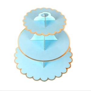 Fabriek Groothandel 3 Tiers Papier Karton Dessert Cake Stand