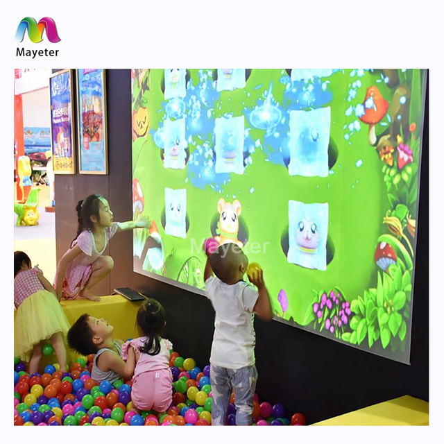 45+ Games Ball/Guns Interactive Wall Gaming Projector Indoor Interactive Wall Projection Amusement for Kids