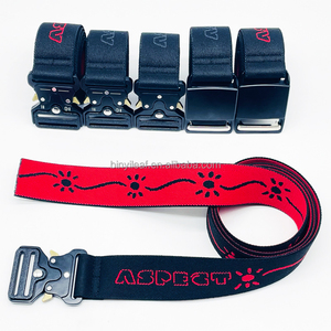 Cinturón Elástico Jacquard de Poliéster y Goma de 1.5 Pulgadas, Personalizado de Fábrica, con Hebilla Magnética, para Deportes al Aire Libre y Esquí - Product Image 1