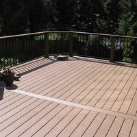 Wasserdichter UV-Beständiger WPC-Terrassenbelag der 2. Generation, Moderner Beliebter Outdoor-Holz-Kunststoff-Verbundbodenbelag