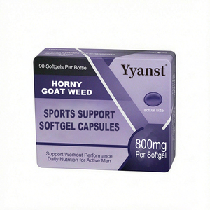 Cápsulas de Gel Suave para Apoyo Deportivo, Extracto de Hierba de Cabra en Celo, Suplemento Herbal Natural, Ayuda a Mantener la Energía Diaria para Hombres Activos, OEM - Product Image 1