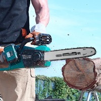 Tronçonneuse sans fil LIANGYE 40V sans balais, 16 pouces, avec guide-chaîne et chaîne Oregon, haute vitesse, pour la préparation professionnelle du bois de chauffage