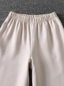 Ensemble deux pièces décontracté pour filles, design asymétrique blanc, veste et <span class=keywords><strong>pantalon</strong></span> long, automne pour enfants - Product Image 3