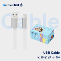 Câble de charge rapide TKT Pd 20W Type-C vers Type-C, câble de données haute vitesse, câble USB plat, cordon de chargeur portable pour téléphone