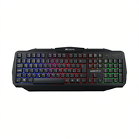Clavier de jeu XTIKE ME pleine taille 104 touches, haute performance, rétroéclairage 7-RGB, programmable USB, anti-ghosting, membrane