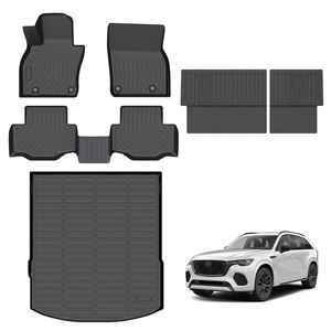 Alfombrillas Termoformadas 3D Tipo Bandeja para Auto, Protector de Respaldo Trasero, Alfombra para Piso de Auto LHD para Invierno, para <span class=keywords><strong>Mazda</strong></span> CX70 <span class=keywords><strong>CX</strong></span>-70 2025-, Alfombrillas de Carga - Product Image 2