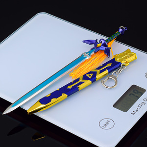 The Legend of <span class=keywords><strong>Zelda</strong></span>: Tears of the Kingdom - Modèle d'<span class=keywords><strong>arme</strong></span> Master Sword Final Trial Version avec fourreau 22CM - Product Image 3