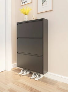 Modern Style Durable and Portable Metal <b>Shoe</b> Cabinet Steel <b>Shoe</b> <b>Racks</b> for Home Furniture Living Room Use - Product Image 3