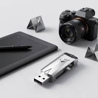 USB 3.0 Metal Warrior PD096 Hadiah Perusahaan Baru dengan Logo Kustom 32GB-256GB Flash Drive Promosi Bisnis dengan Garansi 2 Tahun