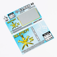 Meilleure vente en couleur pas cher impression personnalisée billets de loterie cartes en papier jeu billets de loterie à gratter