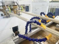 Chaîne de production d'extrudeuse de profil de stores de volet roulant en PVC
