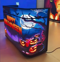 Cabina de DJ con Pantalla LED Curva para Espectáculos en Vivo Móviles y Eventos en Interiores, Actuaciones de DJ